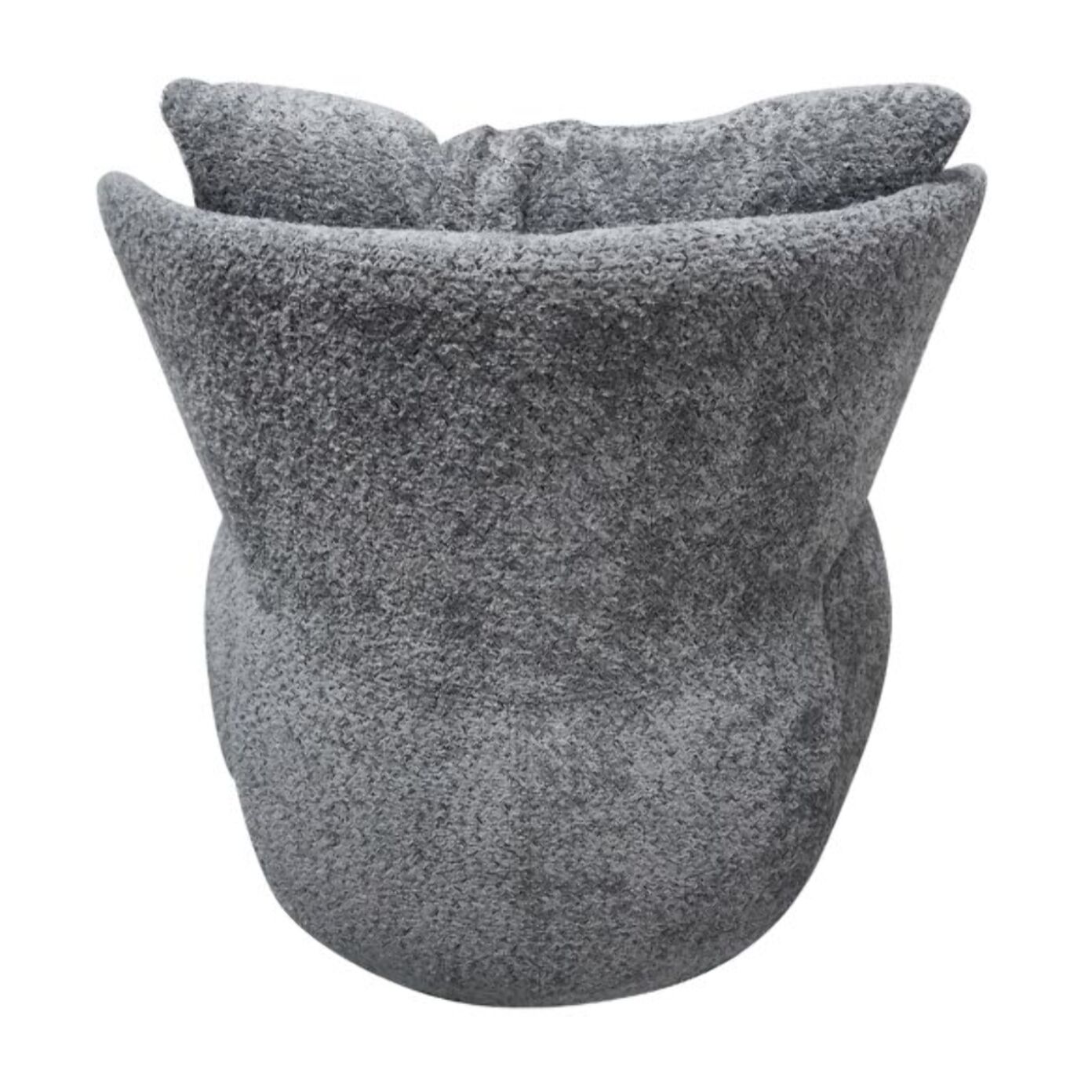 Fauteuil pivotant 360° en tissu bouclette - ORIGANO