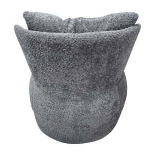 Fauteuil pivotant 360° en tissu bouclette - ORIGANO