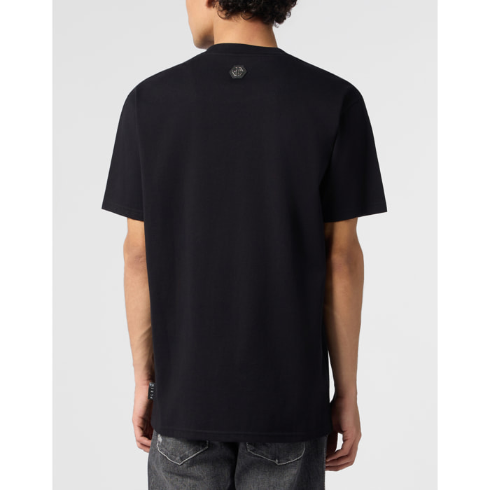 PHILIPP PLEIN Camiseta de cuello redondo y manga corta LOGO