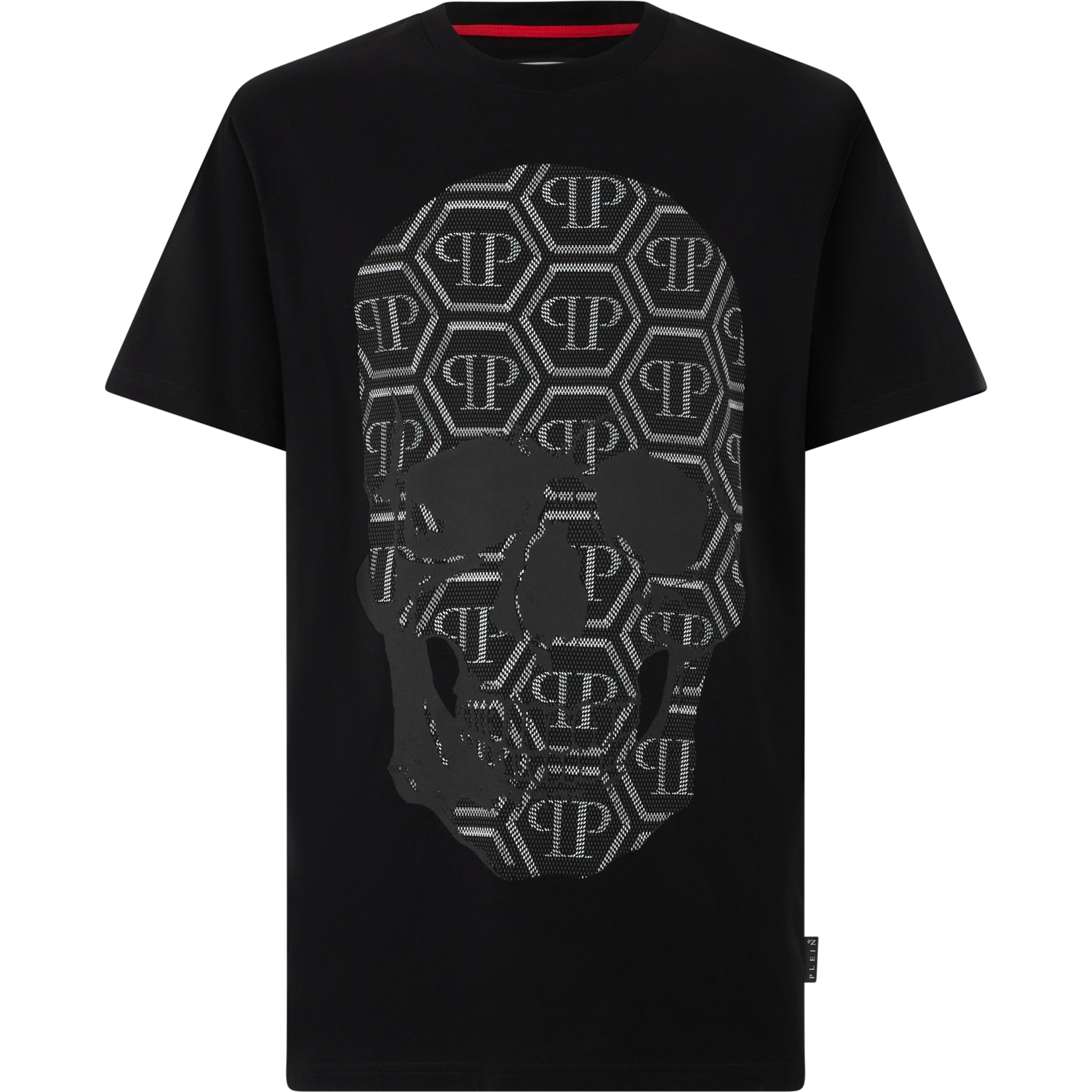 PHILIPP PLEIN Camiseta de cuello redondo y manga corta SKULL