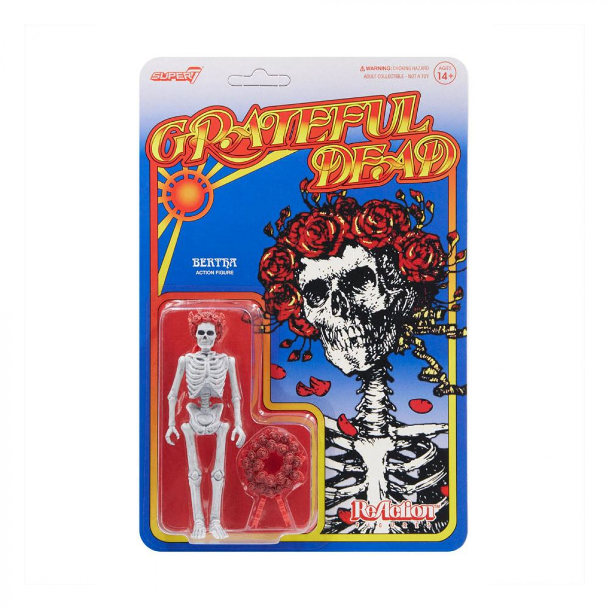 Grateful Dead Reaction Action Figura Bertha 10 Cm Super7