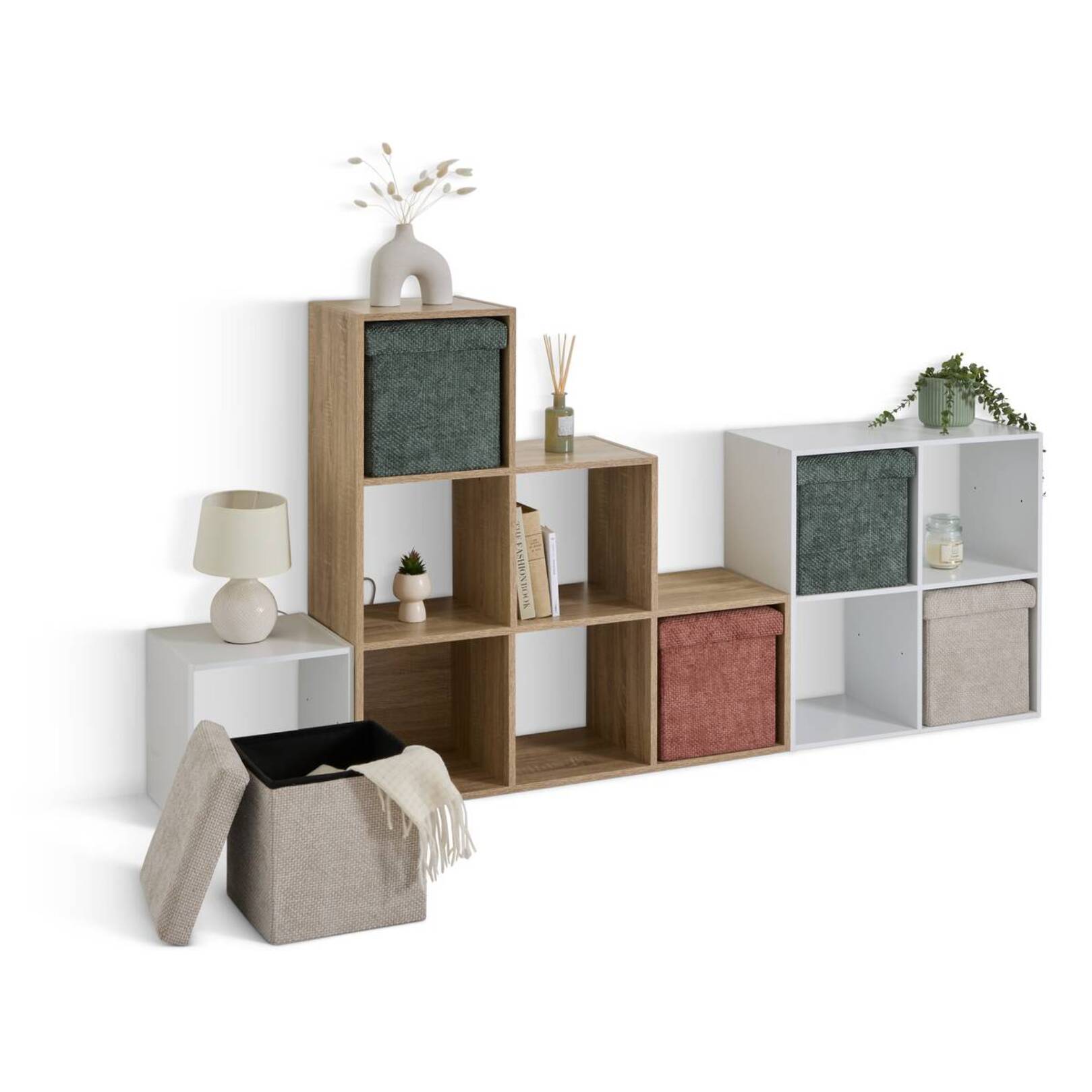 Pouf Mix'n Modul 31x31cm vert foncé