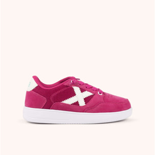 Zapatilla Urbana Infantil en Serraje y Rejilla Fucsia - MUNICH LEGIT KID 24
