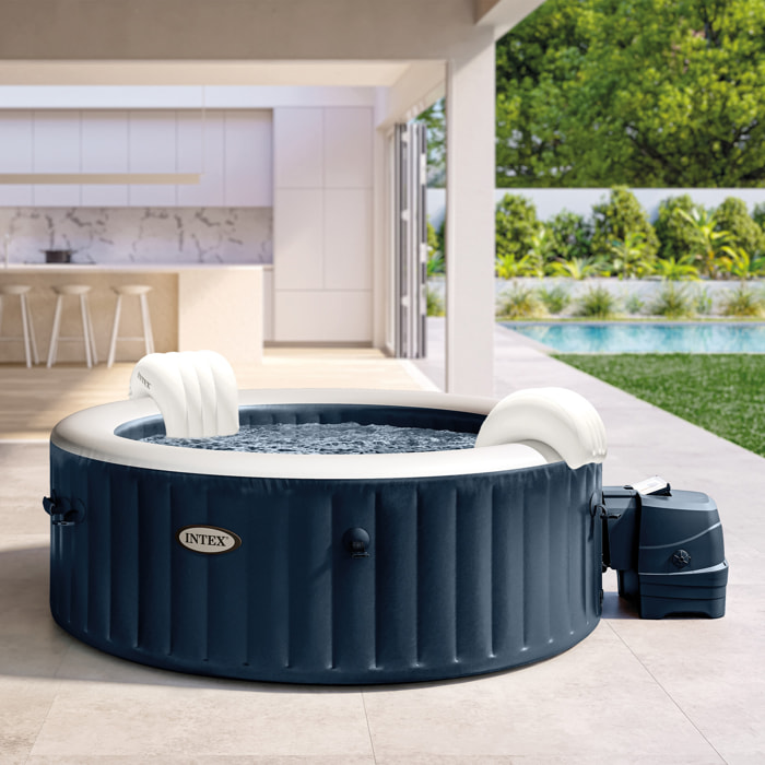 Intex PureSpa Bubble Massage Navy, 4 posti, ⌀ 196x71 cm
