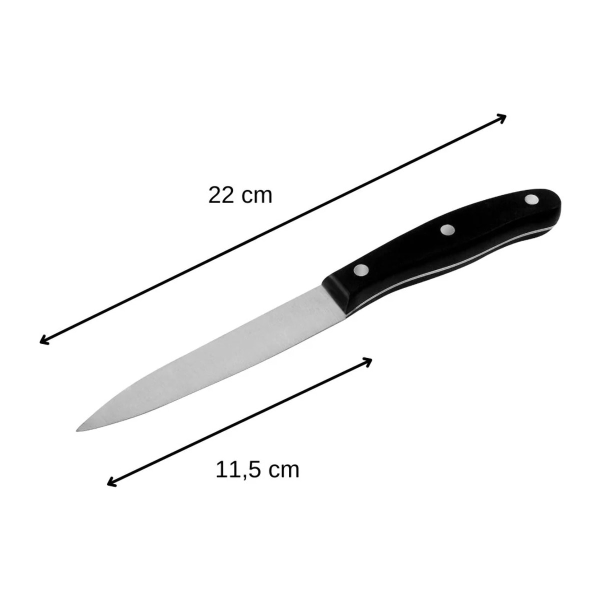 Ensemble de 6 Couteaux d'office universel 22 cm Nirosta Fit