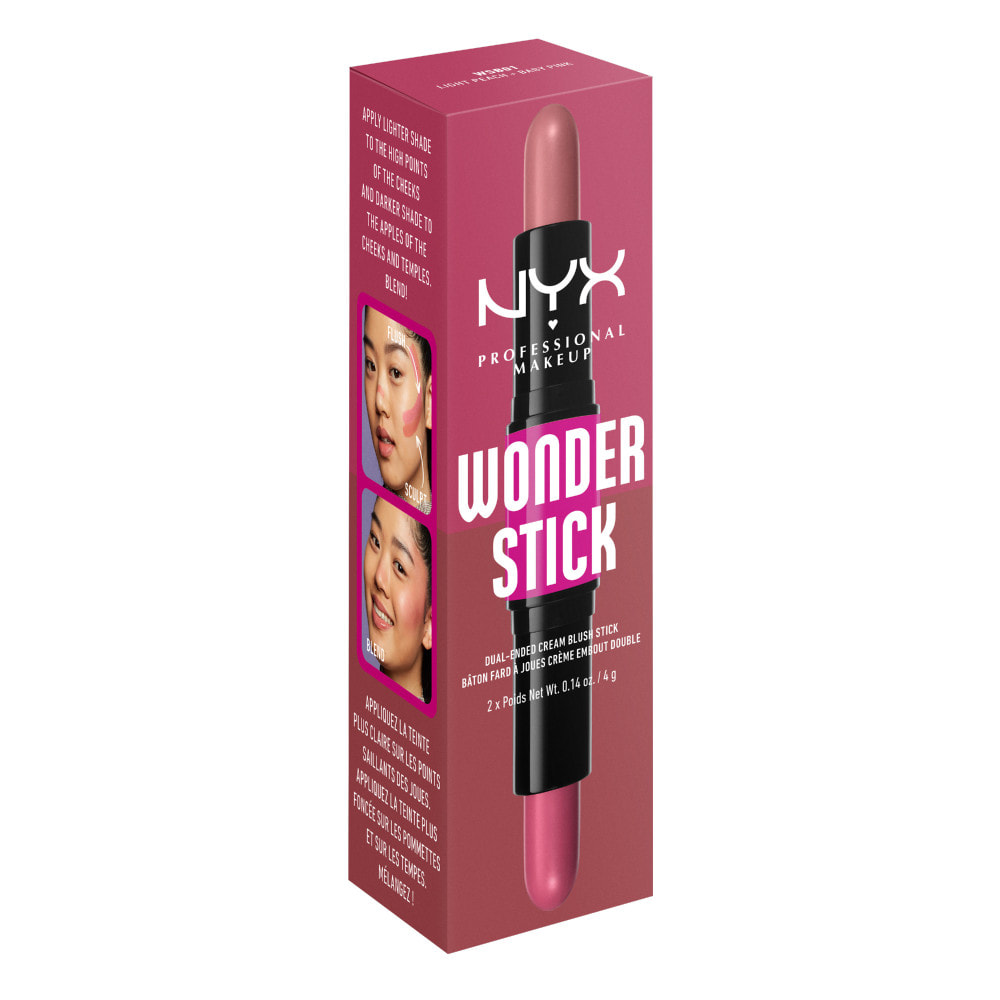 NYX Professional Makeup Wonder Stick Blush Light Peach + Baby Pink
