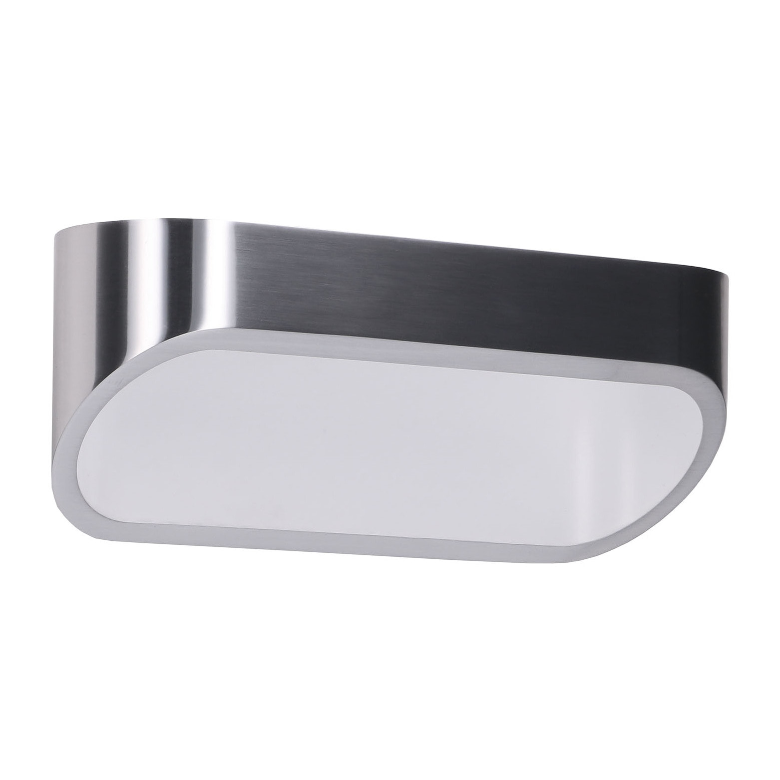 LEDS·C4 Aplique oval 180mm led 4.8w 3000k aluminio satinado 340lm