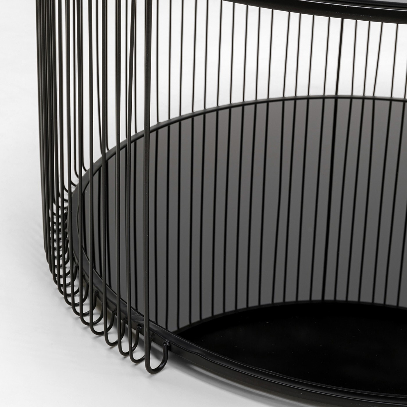 Table basse Wire Double 80cm noire Kare Design