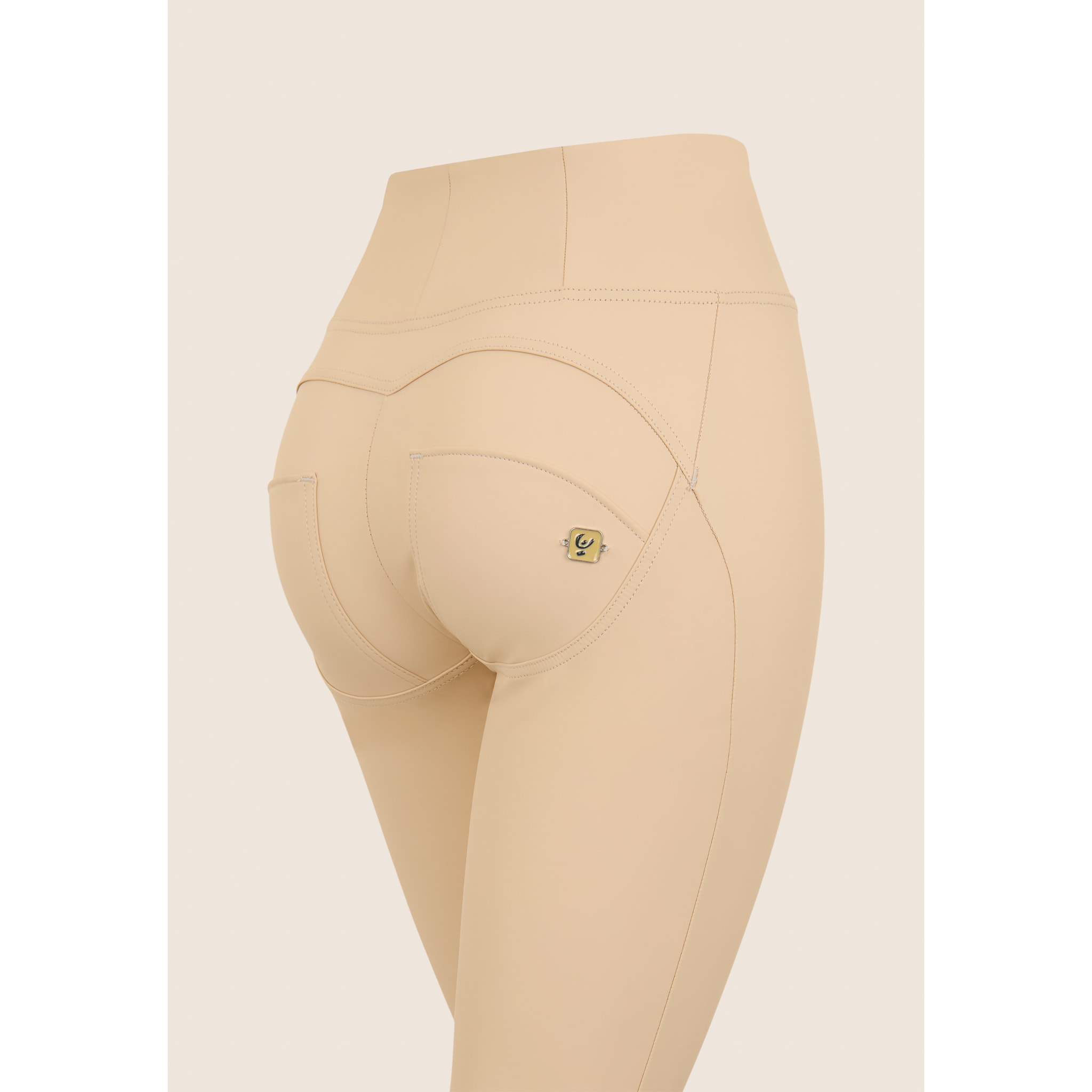 Pantaloni push up WR.UP® vita alta superskinny similpelle