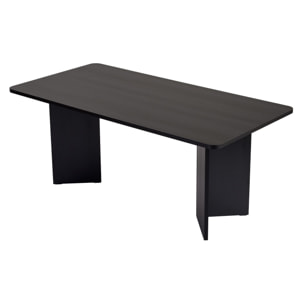Table à manger en bois "Linza" 180 x 90 x 75 cm - Bois Noir
