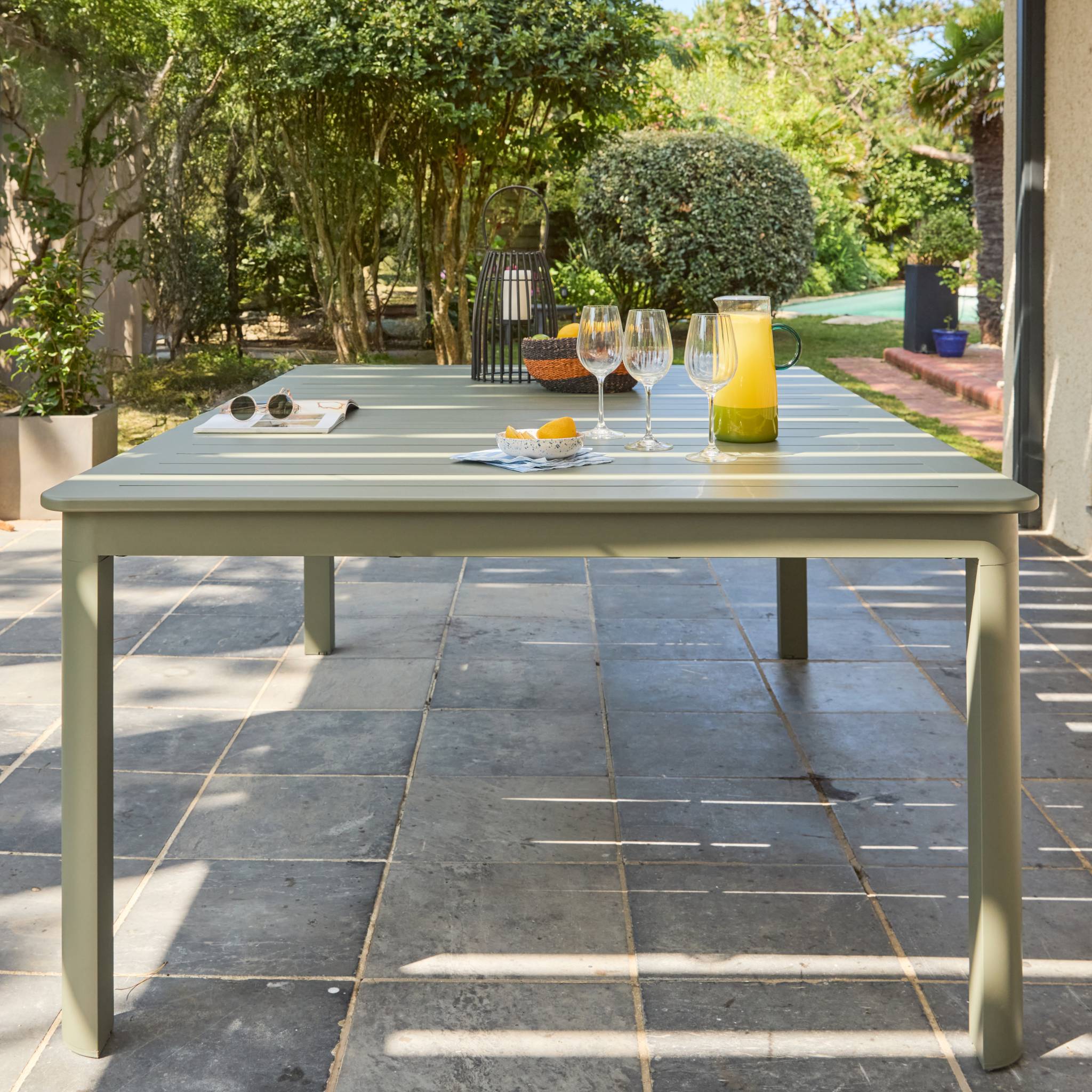 Table de jardin extensible aluminium 12 places KARO