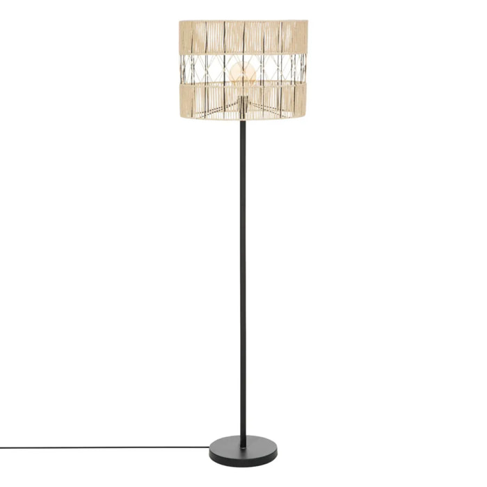 Lampadaire "Cosy" - métal - noir - H150 cm