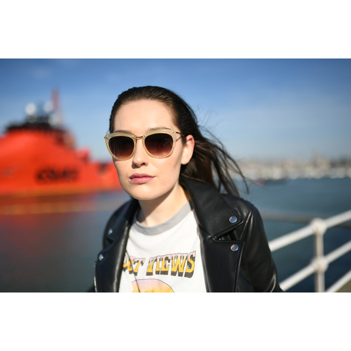 Gafas de sol OCEAN HOUSTON - Transparente blanco y ahumado