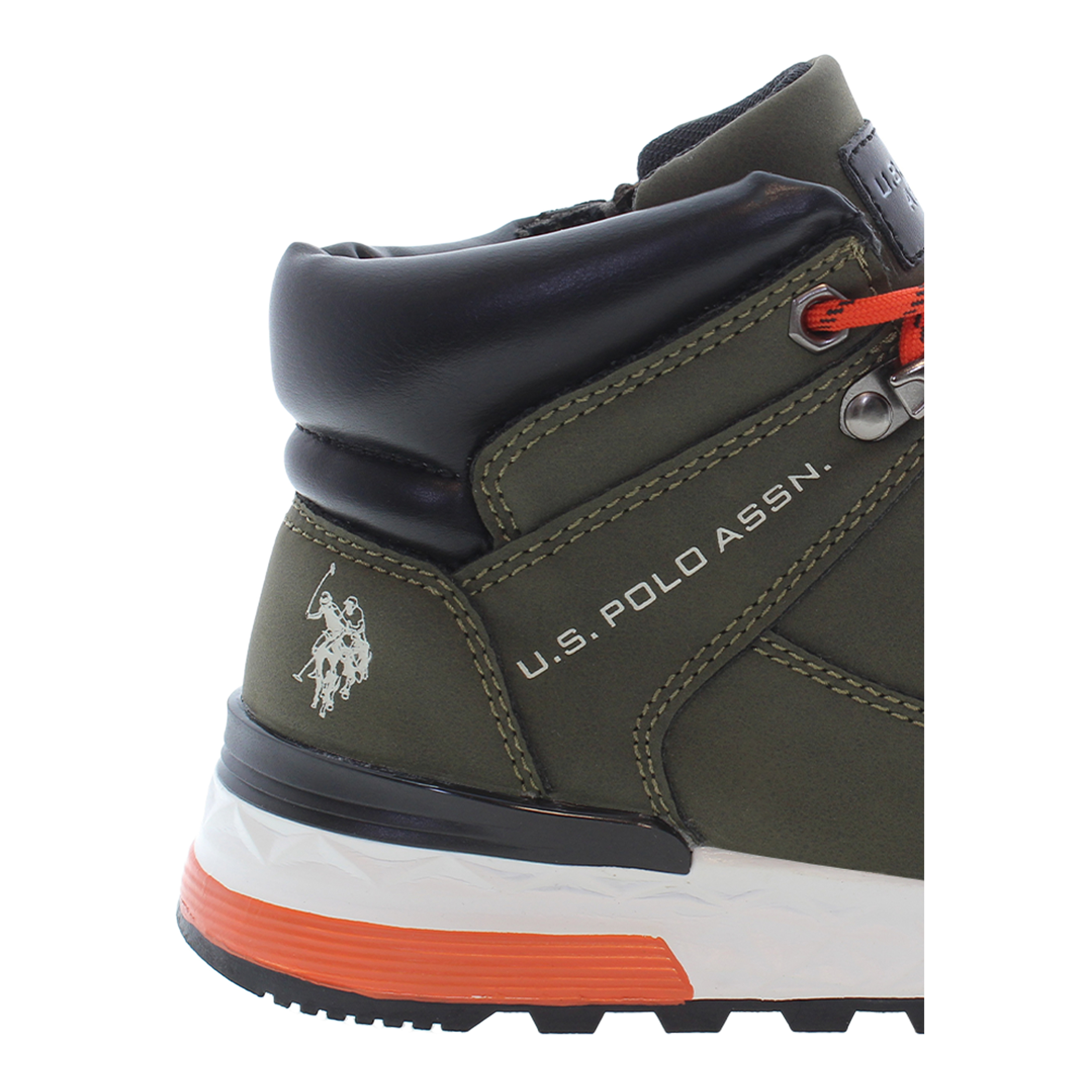 Stivaletti U.S. Polo Assn. verde militare-nero