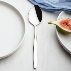 juego de 24 cubiertos de acero inoxidable con revestimiento plata