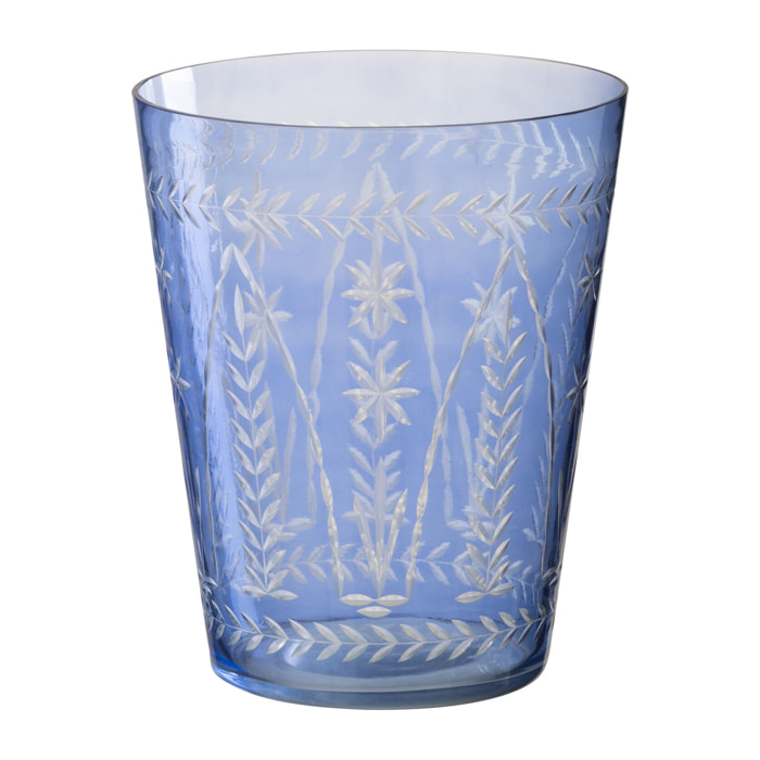 J-Line vase Tarifa Rond - verre - bleu
