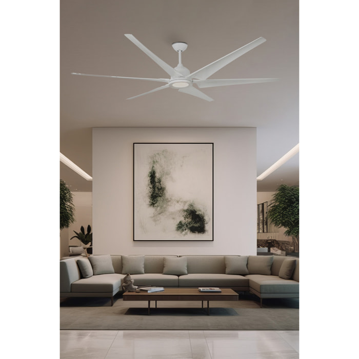 CIES XL LED ventilatore da soffitto bianco DC