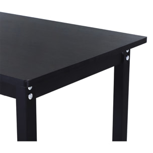 Mesa de Ordenador Escritorio para Oficina 168x120x75cm Negro