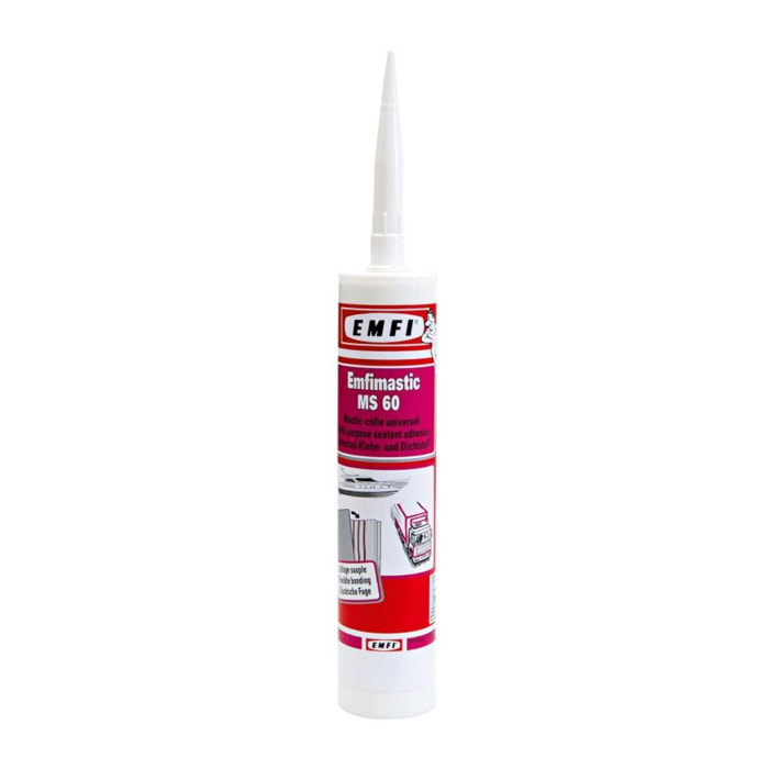 Mastic polymère Emfimastic MS60 EMFI - Blanc - Cartouche de 290 ml - 75044BE001