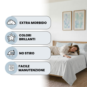 COMPLETO MATRIMONIALE KARMA - 100% Microfibra