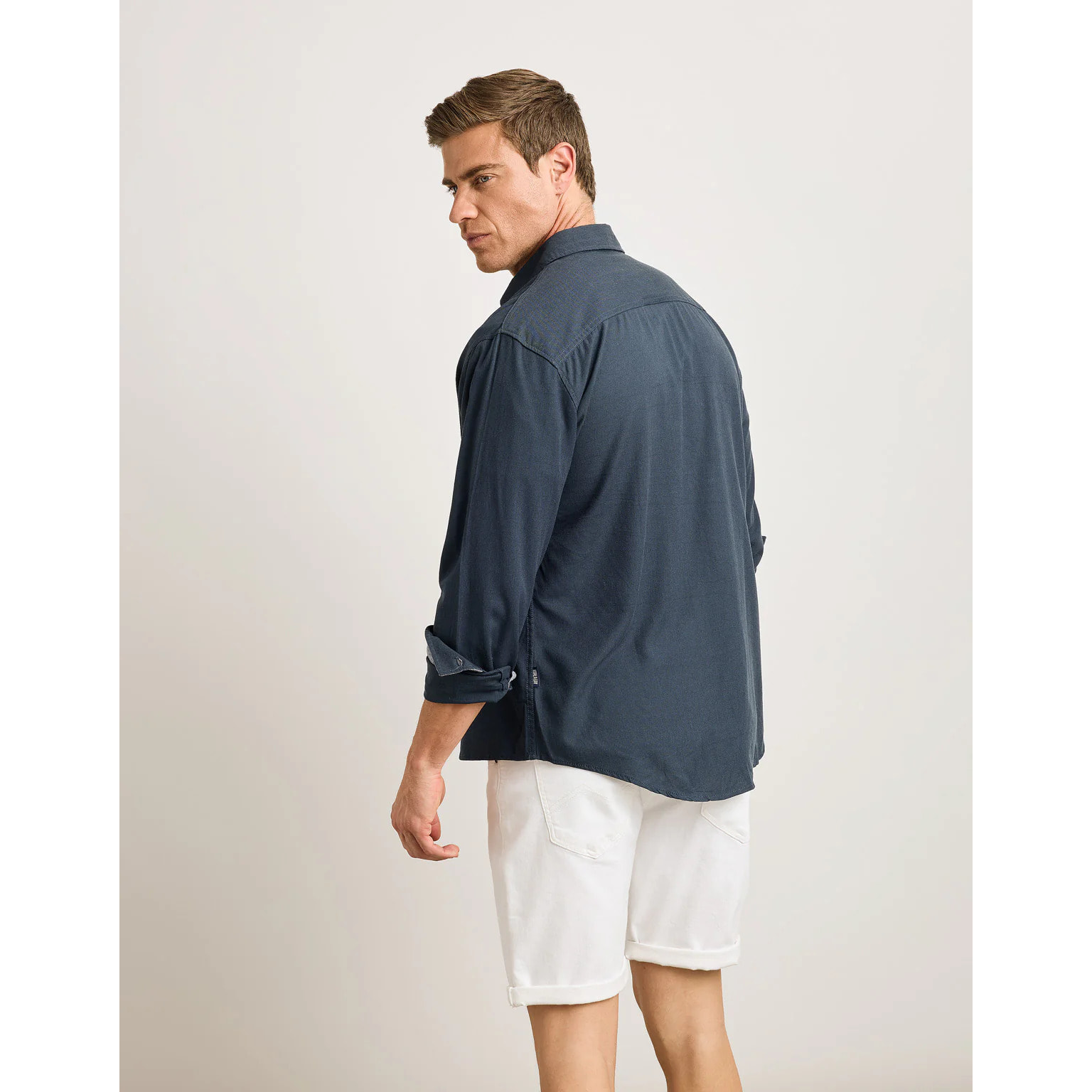 Camisa Manga Larga Azul Marino - Pouka