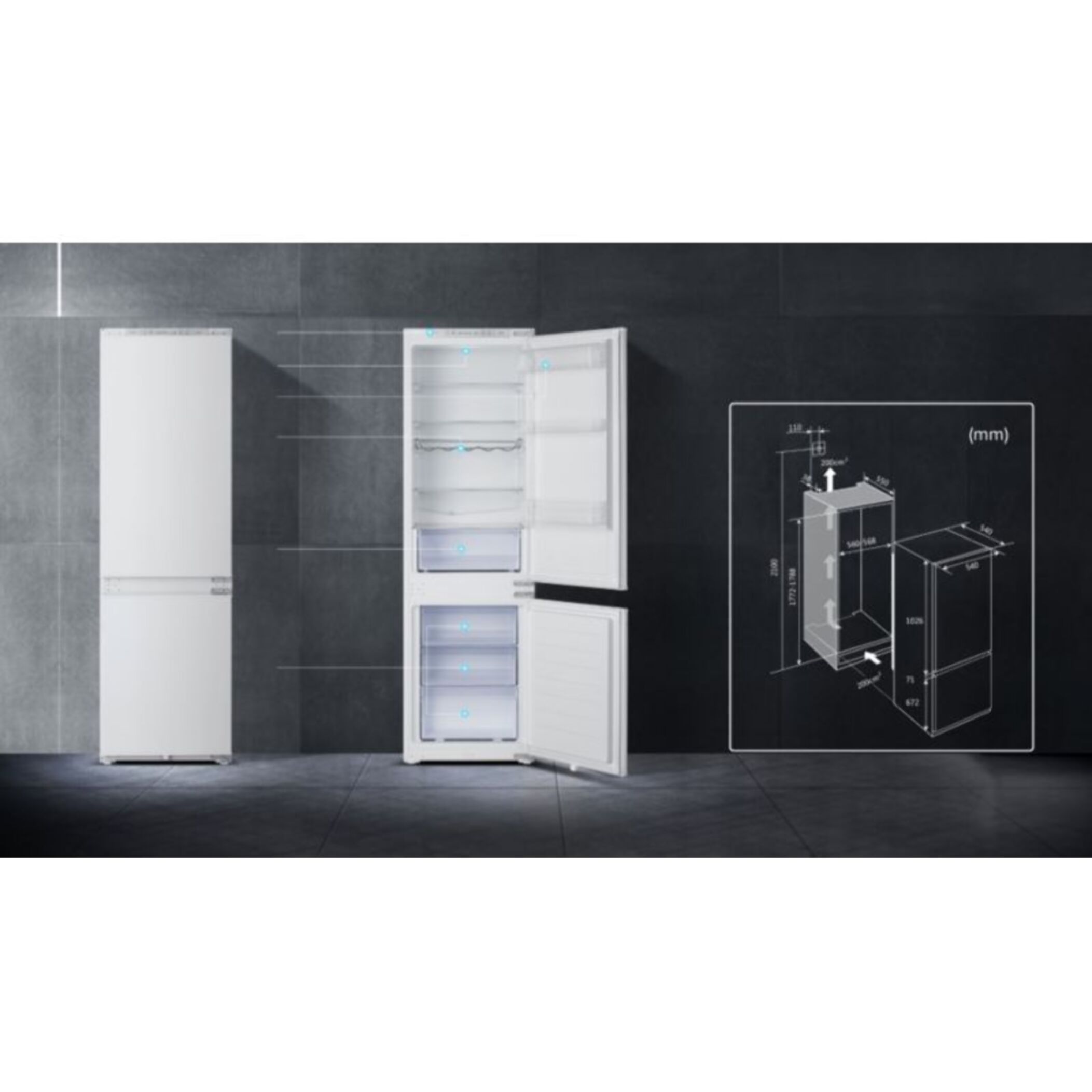 Réfrigérateur combiné HISENSE RIB312F4AWE