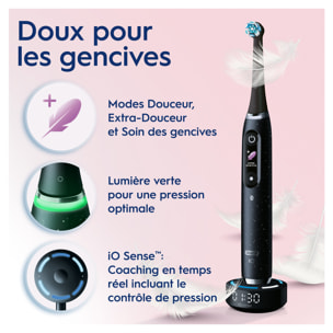 Oral-B iO 10 - Avec Etui de Voyage Chargeur - Noire - Brosse À Dents Électrique