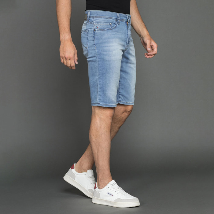BERMUDA 5 TASCHE IN DENIM MODELLO PASSPORT