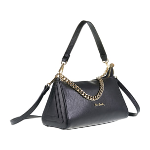 Borsa a spalla da donna Made in Italy - Modello Violette - 100% pelle - 26.0 x 13.5 x 11.5 cm