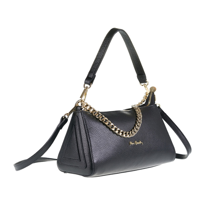 Borsa a spalla da donna Made in Italy - Modello Violette - 100% pelle - 26.0 x 13.5 x 11.5 cm