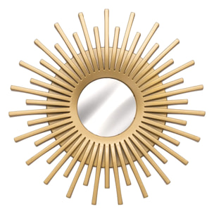 Lot de 3 miroirs "Amed" D25cm or