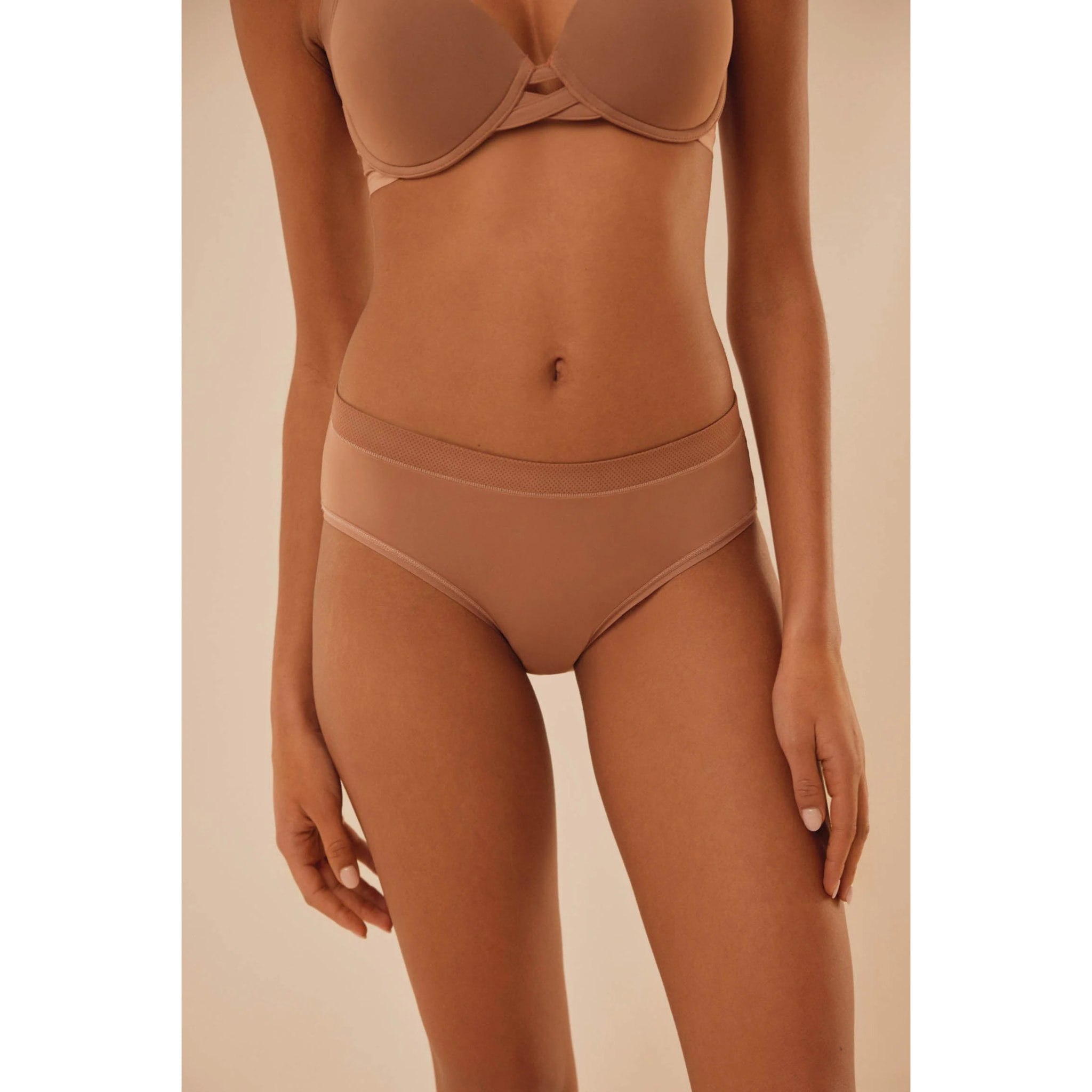 Mutandina midi marroni