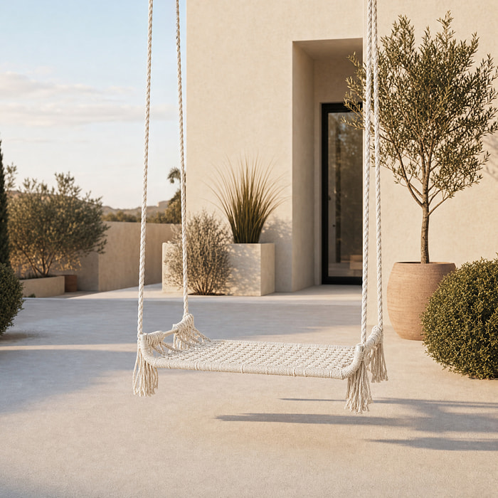 Balançoire - HOME DECO FACTORY - Macramé - Beige