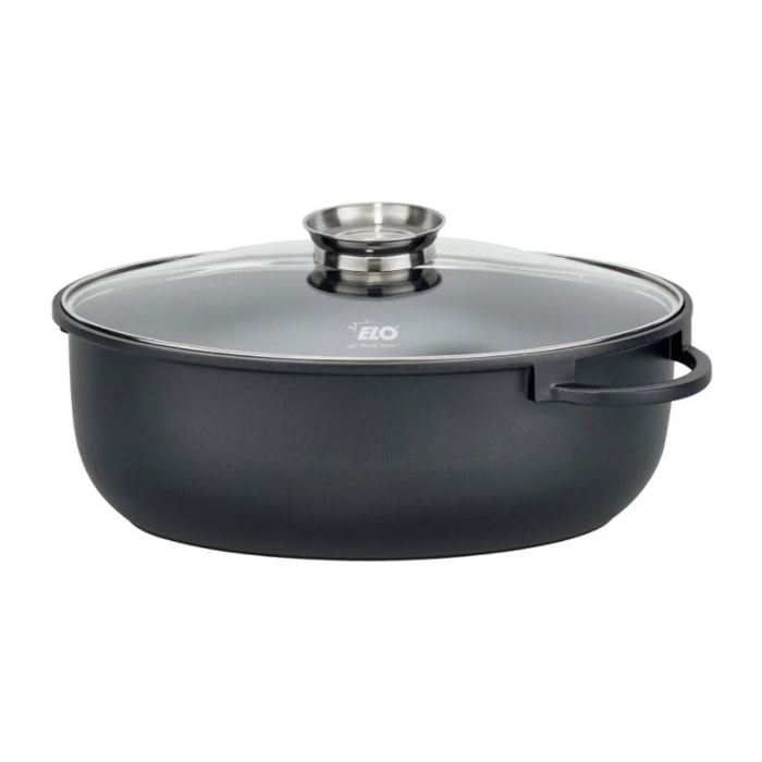 Cocotte 38 x 25 cm en fonte aluminium antiadhésive 7 L Elo Alucast