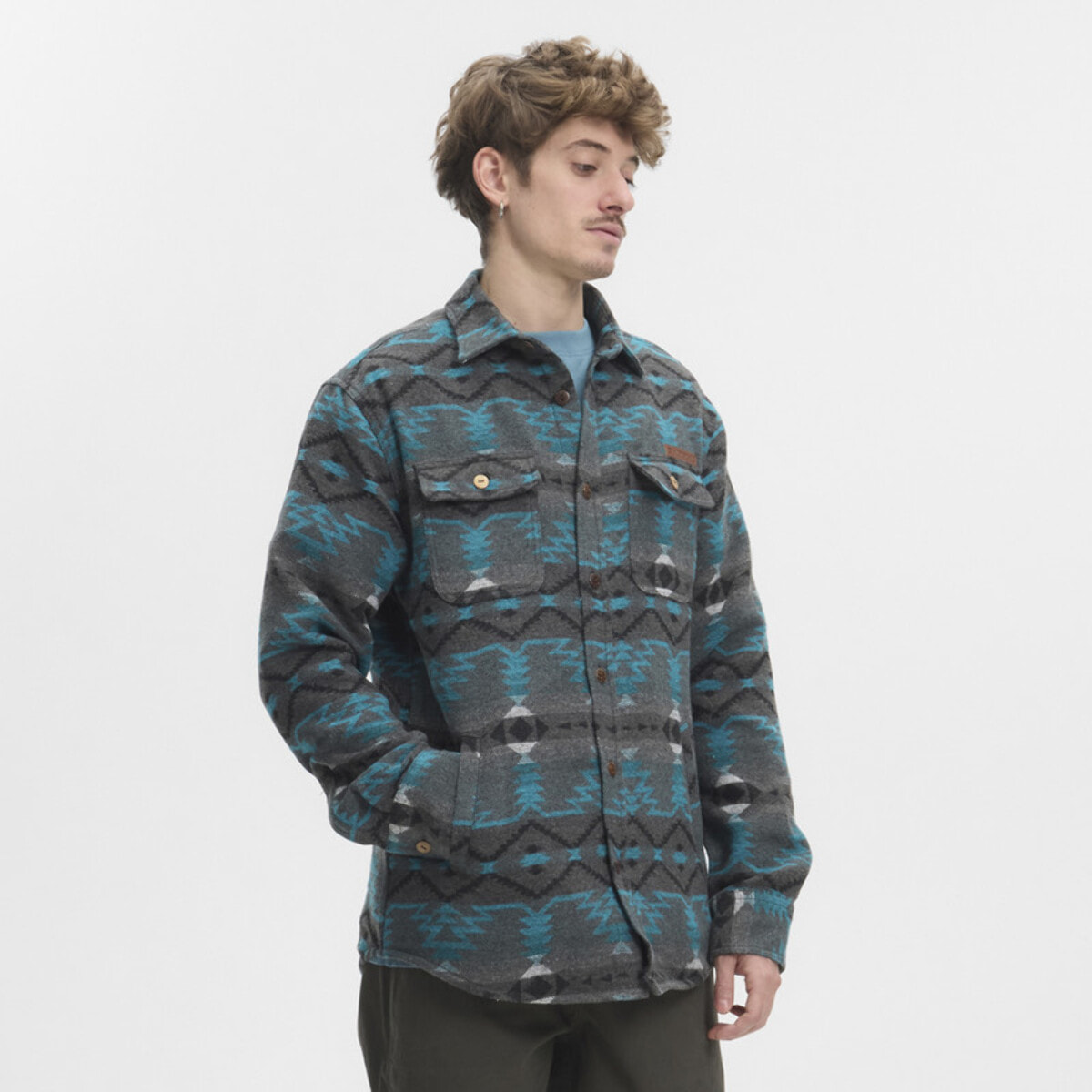 Camisa-chaqueta de franela gruesa SAUK Hydroponic