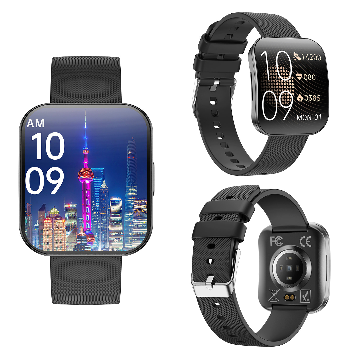 Smartwatch QS08. Schermo curvo AMOLED da 1,85 pollici, chiamata bluetooth, assistente vocale e modalità sport