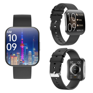 Smartwatch QS08. Schermo curvo AMOLED da 1,85 pollici, chiamata bluetooth, assistente vocale e modalità sport