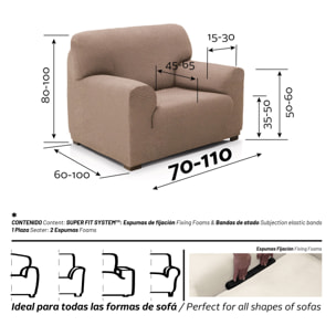 Funda Súper Elástica para SOFÁ modelo CHARLY