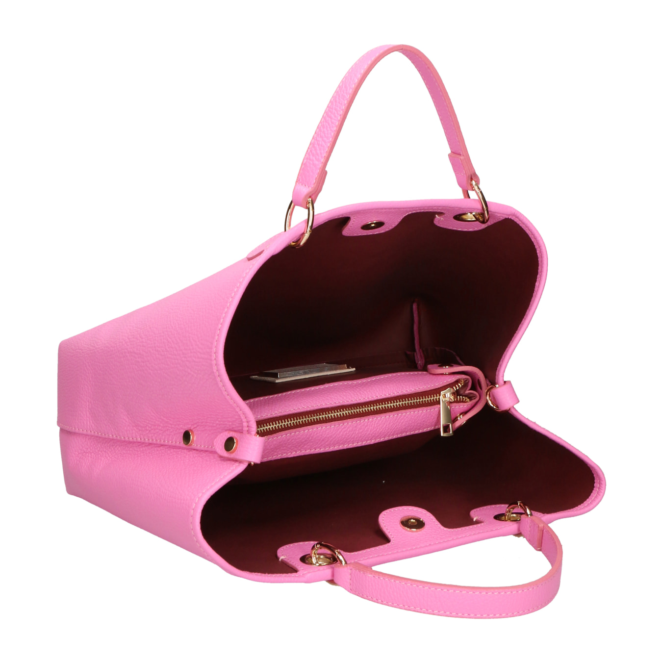 Borsa a mano da donna In Vera pelle Made in Italy 37,5x30x16 cm
