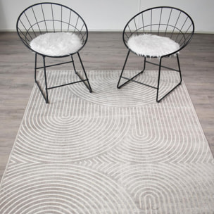 Tapis salon et chambre tissé en viscose motif abstrait NIGO