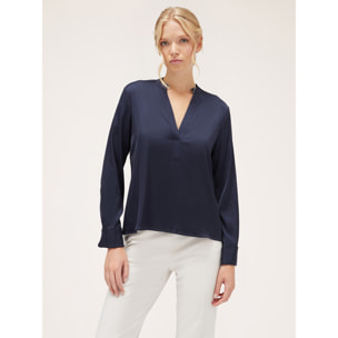 Motivi - Blusa satin - Blu