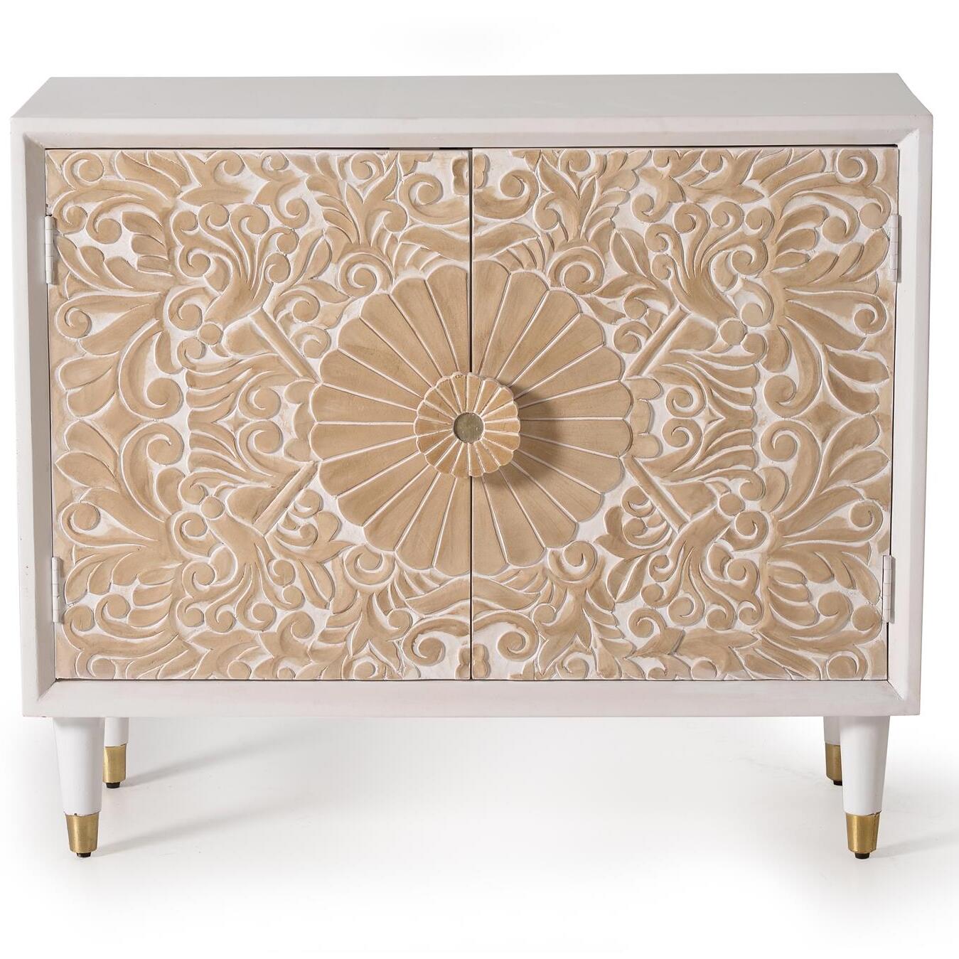 Mueble auxiliar - madera de mango - 76x90x35cm