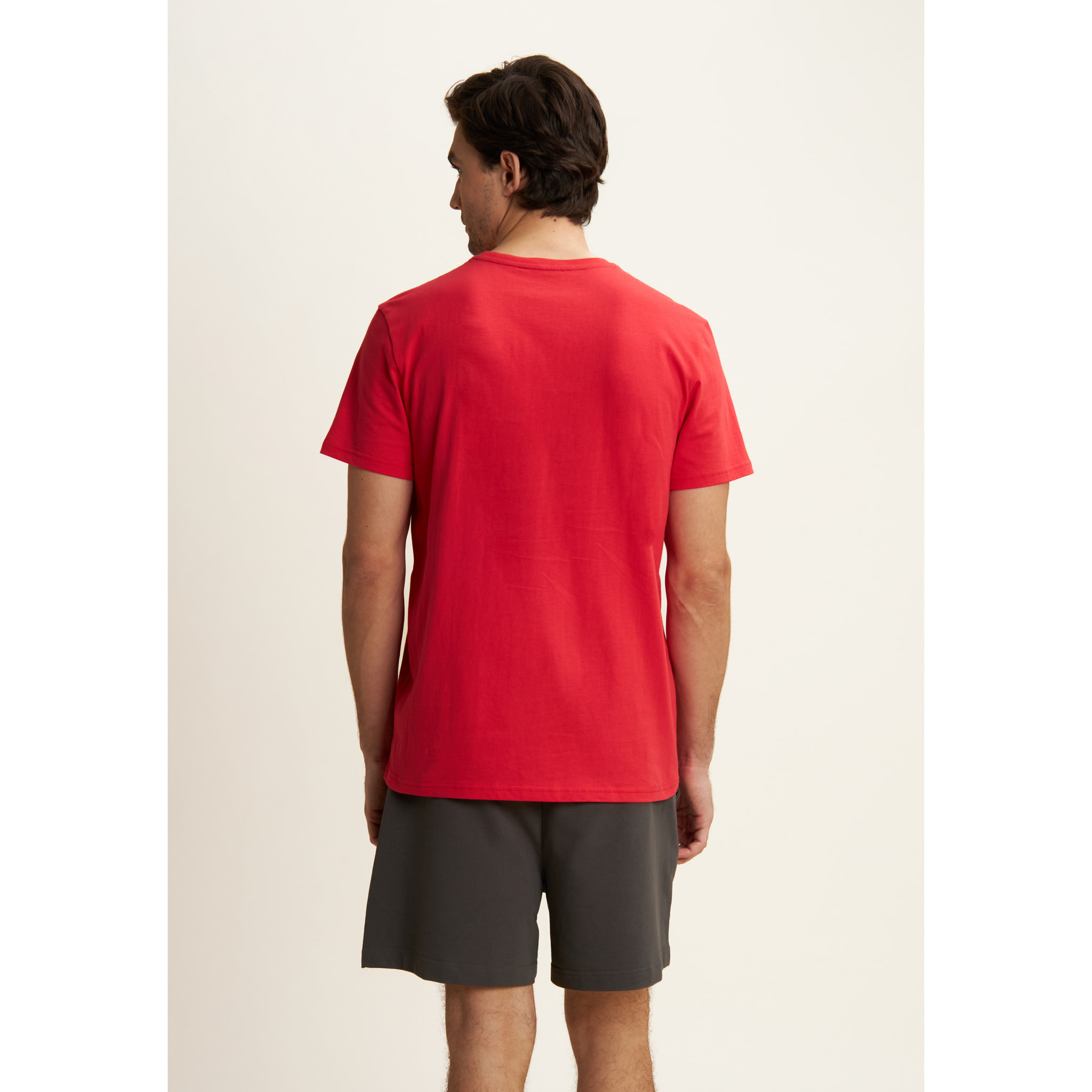 T-shirt in Cotone con Stampa frontale in tono colore