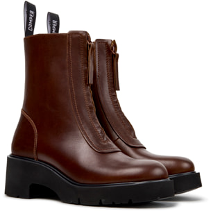 Botines - CAMPER Milah - Marron - Piel lisa