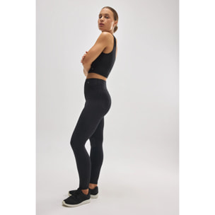 Leggings sportivi neri a vita alta