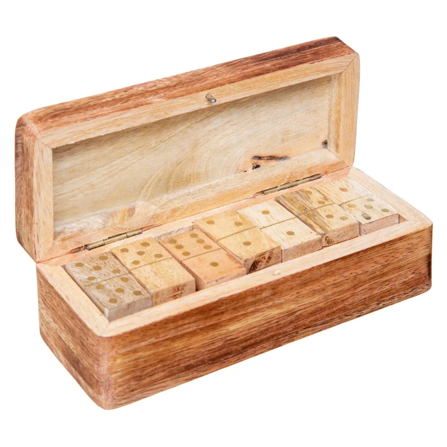 Jeu de domino 16x6,5x5cm manguier