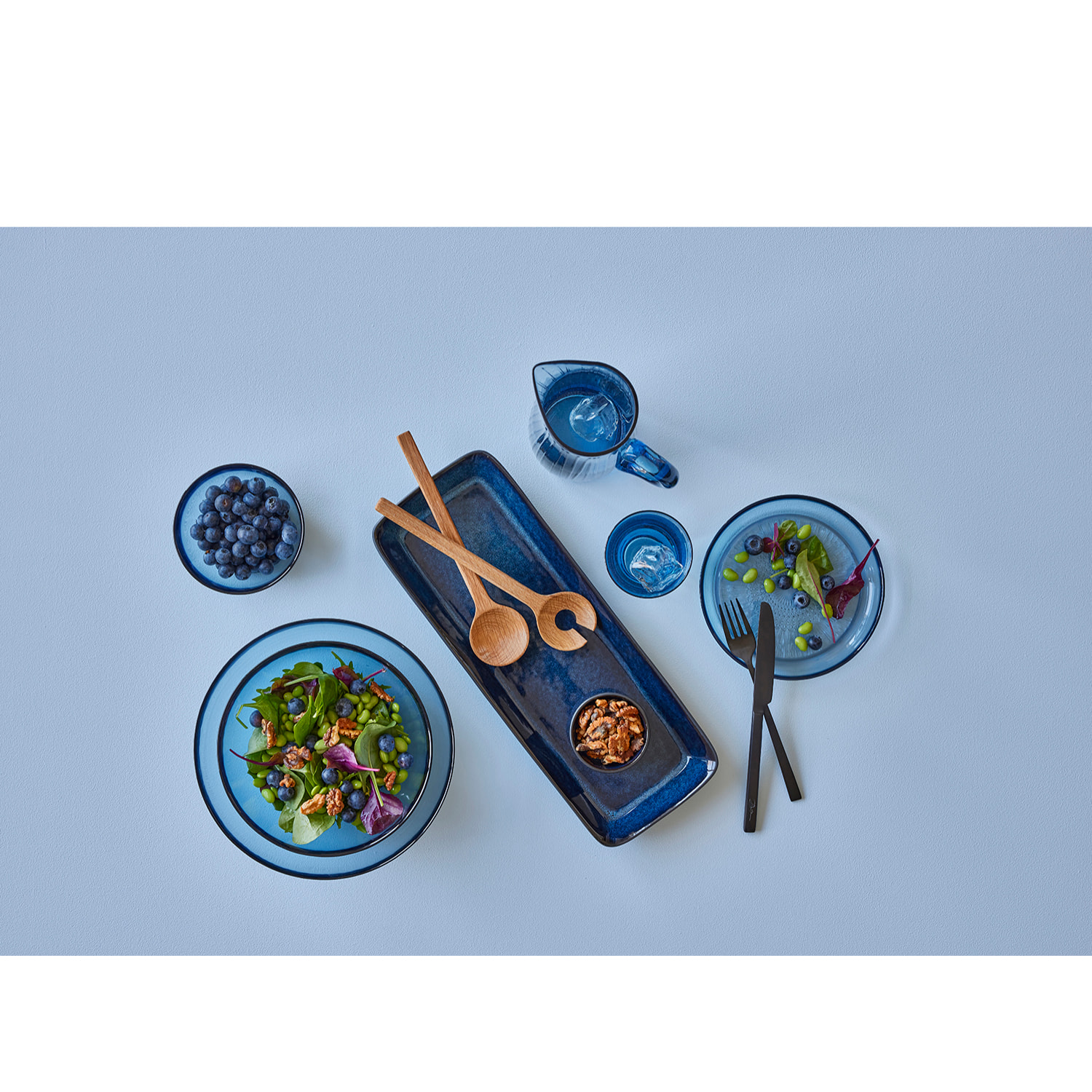 Couverts à salade 24 cm Chêne