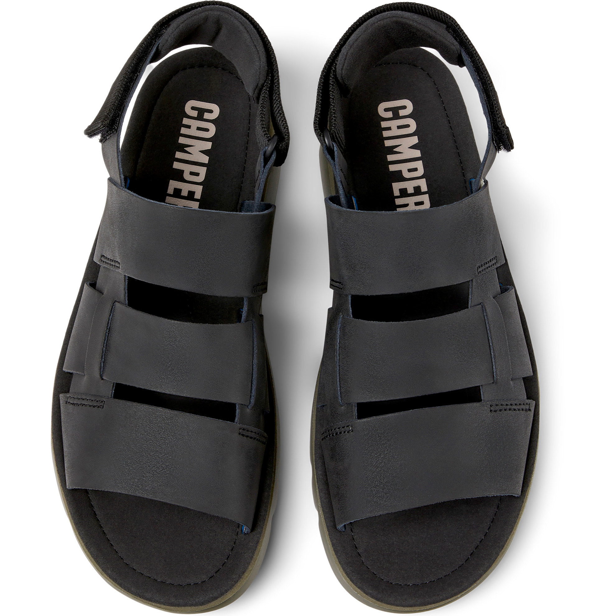 Sandalias - CAMPER Oruga - Negro - Piel de ante