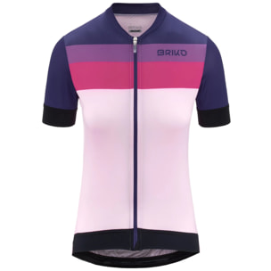 Maglie gioco Briko Donna Viola JERSEYKA STRIPE LADY