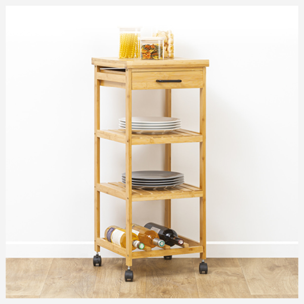 Desserte 3 niveaux moyen modèle Bambou Linha